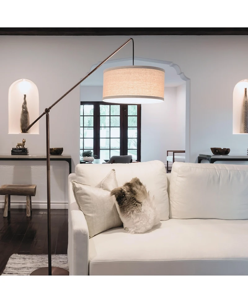 Hudson 70" Led Arc Floor Lamp with Adjustable Height