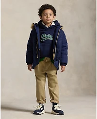 Polo Ralph Lauren Toddler and Little Boys 2-7 Faux-Fur-Trim Down Parka