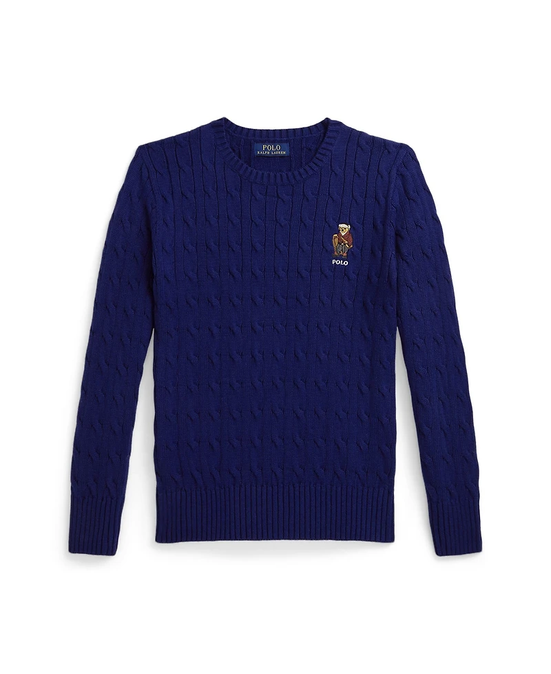 Polo Ralph Lauren Boys 8-20 Bear Cable-Knit Sweater