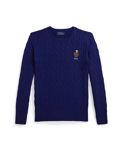 Polo Ralph Lauren Boys 8-20 Bear Cable-Knit Sweater