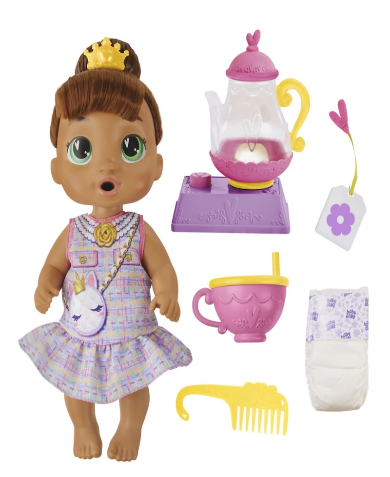 Baby Alive Bubbly Tea Party Sophia Sparkle Doll Set