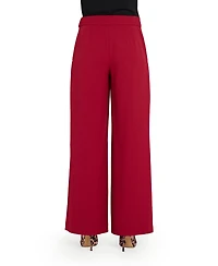 Tahari Asl Women's Mid-Rise Wide Leg Pants