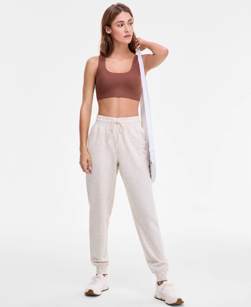 Id Ideology Women's Neppy Fleece Jogger Pants, Macy's Exclusive
