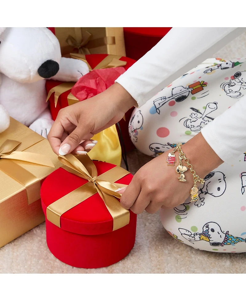 Peanuts Snoopy Jewelry Advent Gift Set: Necklace, Bracelet & Charms Mix & Match Christmas Calendar Box Collection
