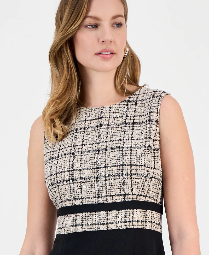 Kasper Women's Colorblock Sleeveless Sheath Dress
