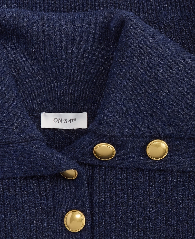 On 34th Women's Collared Button Pullover Sweater, Macy's Exclusive