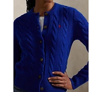 Polo Ralph Lauren Women's Cable-Knit Wool-Cashmere Cardigan Sweater