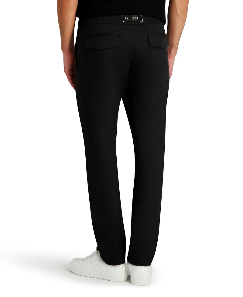 Karl Lagerfeld Paris Men's Straight Leg Belted Pants