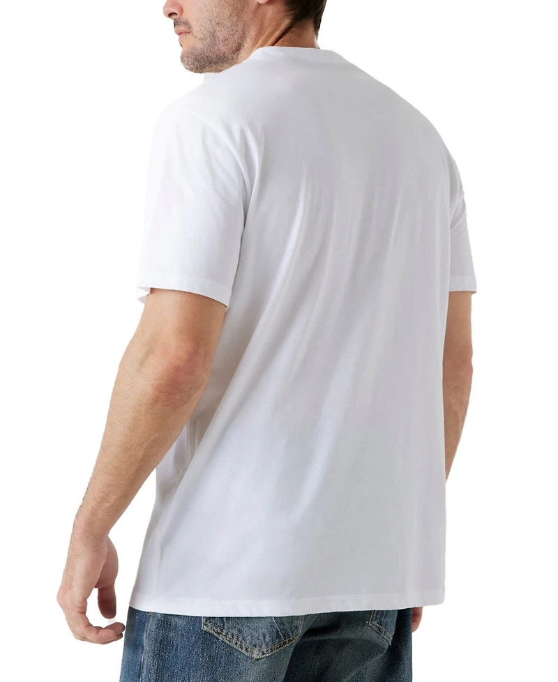 Guess Triangle Logo Short Sleeve Crewneck T-Shirt
