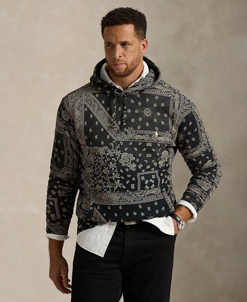 Polo Ralph Lauren Men's Big & Tall Bandana Printed Sweatshirt
