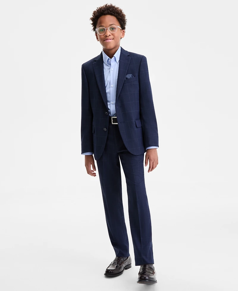 B By Brooks Brothers Boys 8-20 Blue Birdseye Window Classic Sport Coat