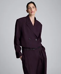 Kenneth Cole Women's Cropped Boyfriend Jacket