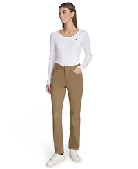 Nautica Jeans Women's Solid Stretch Full-Length