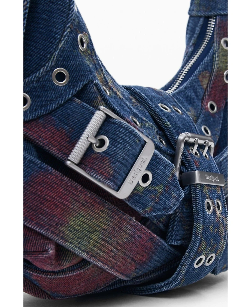 Desigual Women's Medium printed denim bag