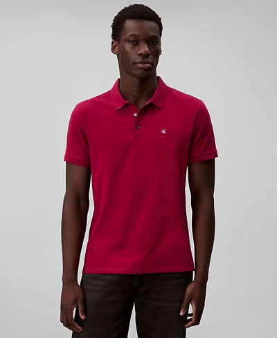 Calvin Klein Men's Short Sleeve Solid Polo Shirt