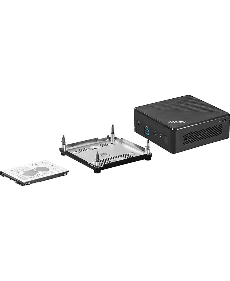 Msi Cubi 5 12M-015BUS Mini Barebone Desktop Computer, Intel Core i5-1235U 1.3GHz, Ram, Storage and Os Not Included, Black