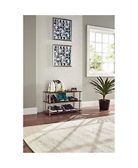 ClosetMaid 501500 3-Tier Shoe Organizer for 12 Pairs of Shoes, Cherry Finish