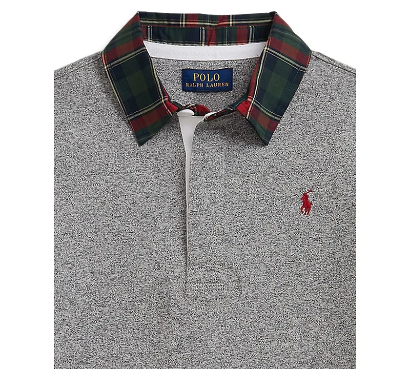 Polo Ralph Lauren Toddler and Little Boys 2T-7 Twill Rugby Collar Sweater