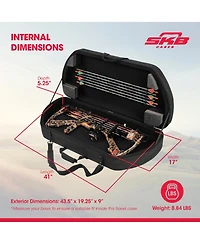 Skb Cases 2SKB-SC4120 Nylon Exterior Waterproof Hybrid Bow Utility Case, Black
