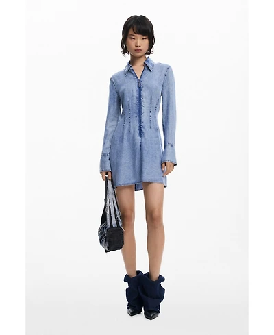 Desigual Women's Denim long-sleeve dress