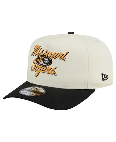 New Era Men's Cream/Black Missouri Tigers Vintage Chainstitch 9FIFTY A-Frame Snapback Hat