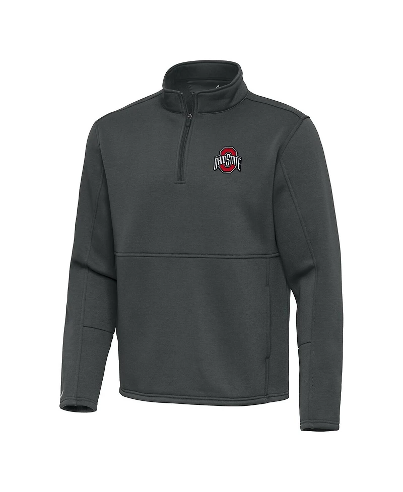 Antigua Men's Ohio State Buckeyes Twist Quarter-Zip Pullover Jacket