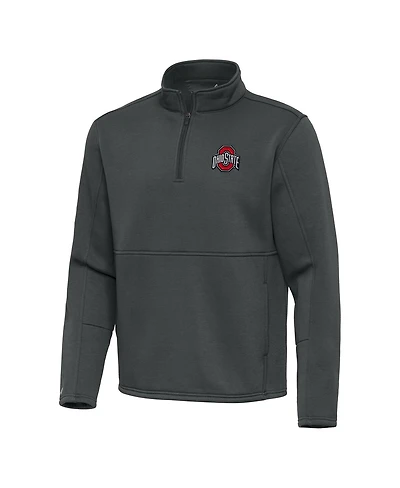 Antigua Men's Ohio State Buckeyes Twist Quarter-Zip Pullover Jacket
