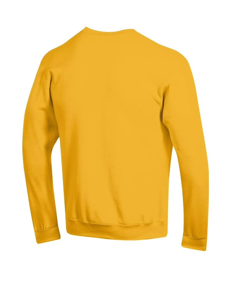 Champion Men's Maize Michigan Wolverines Basic Arch Fleece Pullover Sweatshirt
