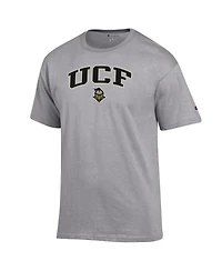 Champion Men's Heather Gray Ucf Knights Arch Over Logo T-Shirt
