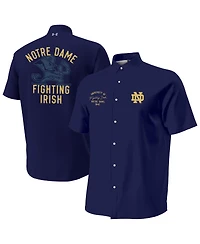 Under Armour Men's Navy Notre Dame Fighting Irish Gameday Armourfuse Camp Button-Up Shirt