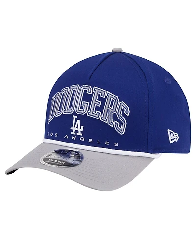 New Era Men's Royal/Gray Los Angeles Dodgers Arch 9FORTY A-Frame M-Crown Adjustable Hat