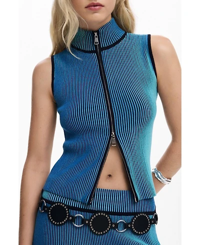 Desigual Women's Zip-knit T-shirt