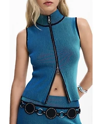 Desigual Women's Zip-knit T-shirt