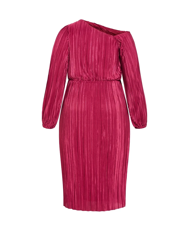 City Chic Plus Jay Off Shoulder Dress