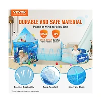 Lycvki Tent with Tunnel and Basketball Hoop for Boys and Girls with Carrying Bag and Banding Straps