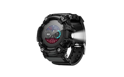 Ruxing smart Smart watch Bluetooth Call Handheld Flashlight Sos Diffused Light Compass-black