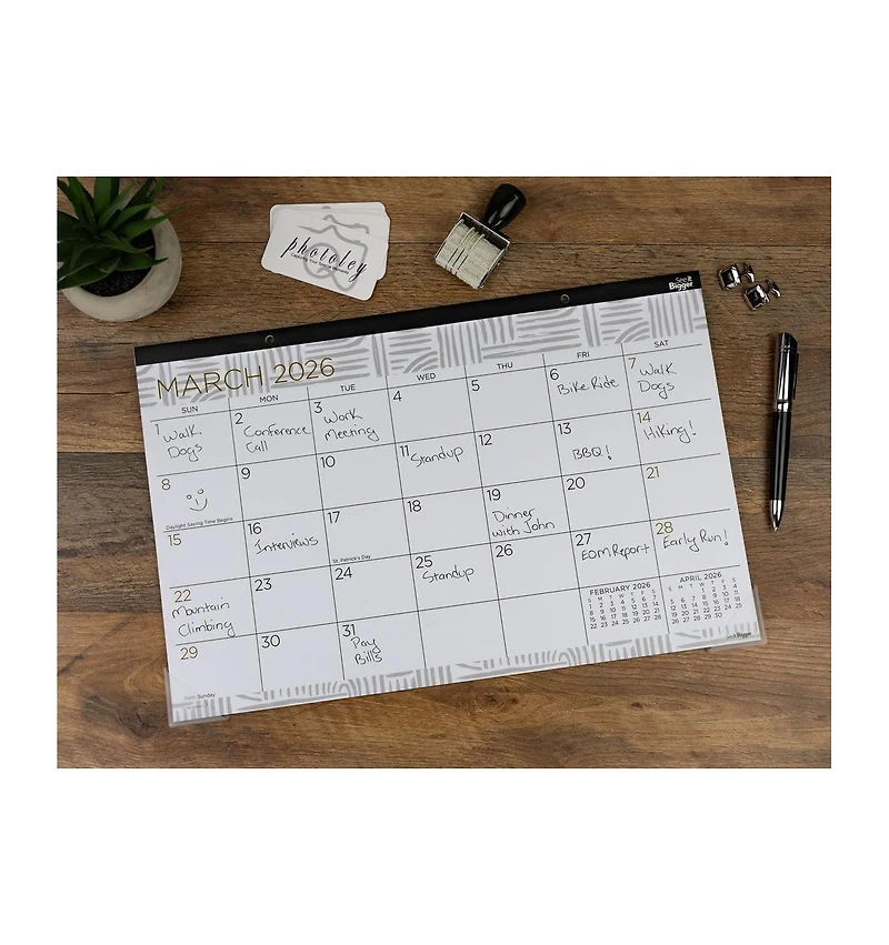 See It Bigger Desk Pad Calendar 11x17"