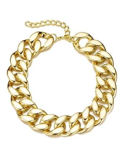 Adornia Gold Lightweight Chunky Curb Chain Necklace