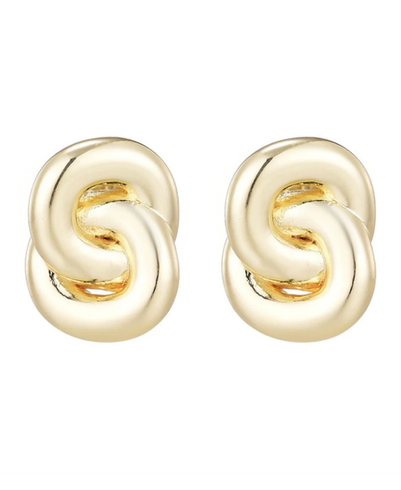 Adornia Gold Knot Stud Earrings