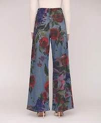 Avec Les Filles Women's High-Rise Wide-Leg Jeans