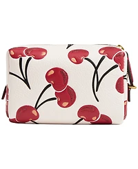 Coach Boxed Mini Cherry Print Leather Essential Cosmetic Pouch