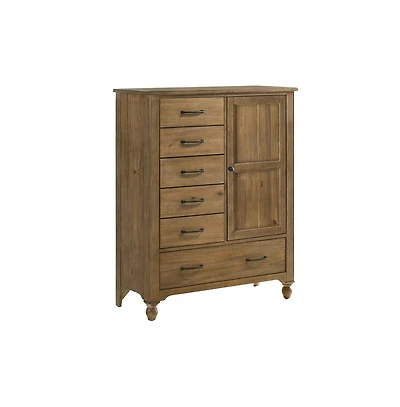 Westwood Design Highland Farmhouse Wood Chifferobe in Sand Dune Brown Finish