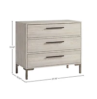 Beck 3-Drawer Dresser, Gray