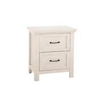 Westwood Design Westfield Traditional Nightstand in Brushed White Finish
