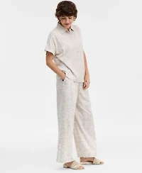 Jm Collection Womens Button Up Shirt Pants Macys Exclusive