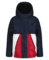 Tommy Hilfiger Toddler and Little Boys 2T-7 Color Block Puffer Jacket