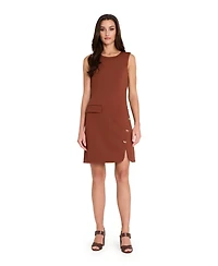 Tahari Asl Women's Sleeveless Bow Detail Dress