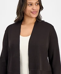 Anne Klein Plus Monteray Open-Front Cardigan