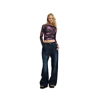 Cotton On Women's Ashley Mesh Long Sleeve Top