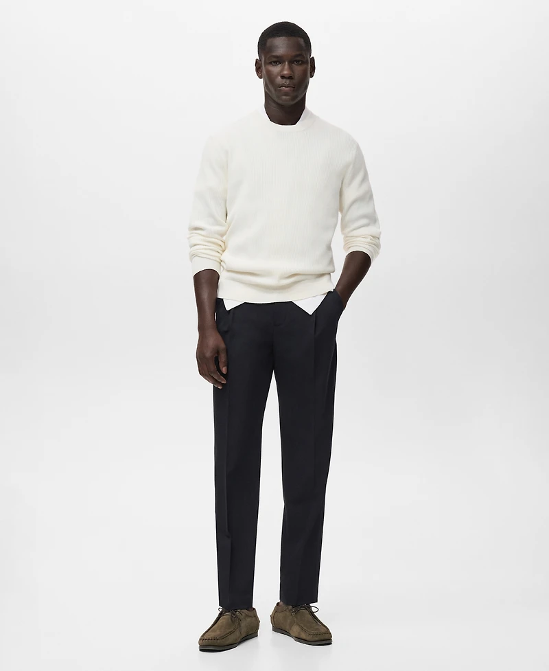 Mango Men's Fluid Straight-Leg Pants